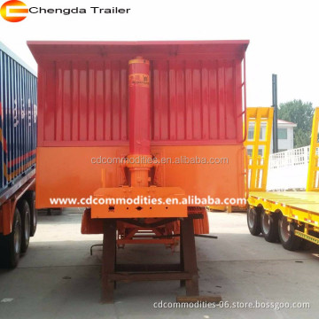 chengda brand used  4axle U type 100tons used tipping trailer dump trailer